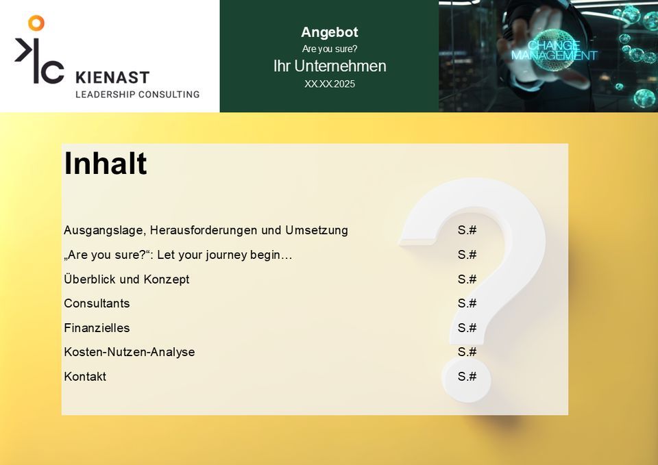 Inhaltsübersicht des Angebots