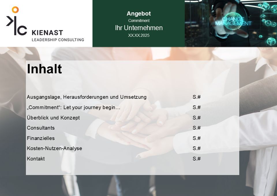 Inhaltsübersicht des Angebots