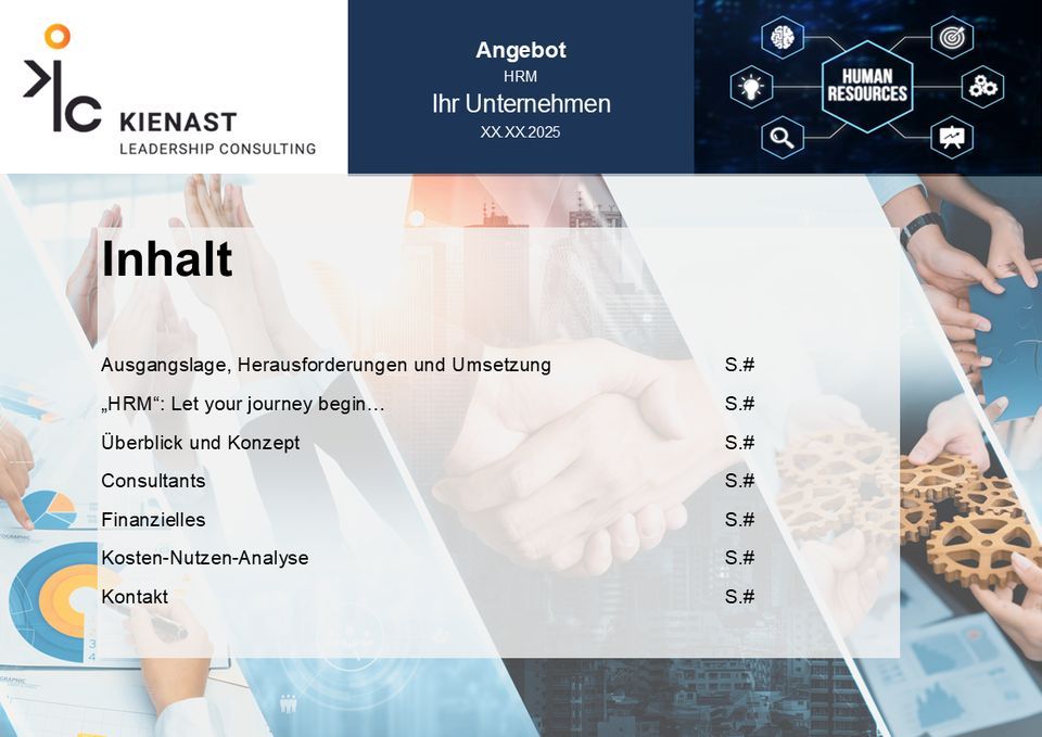 Inhaltsübersicht des Angebots