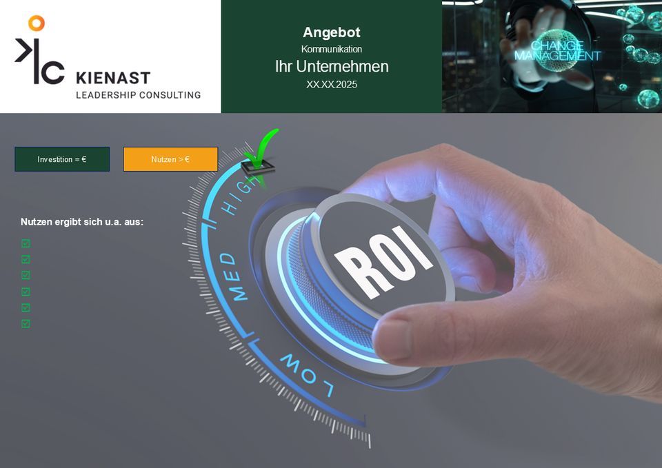 Kosten-Nutzen-Analyse – Ihr Return on Investment