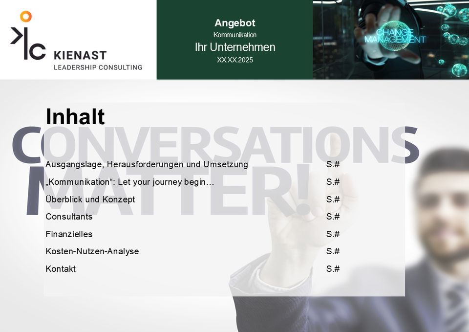 Inhaltsübersicht des Angebots