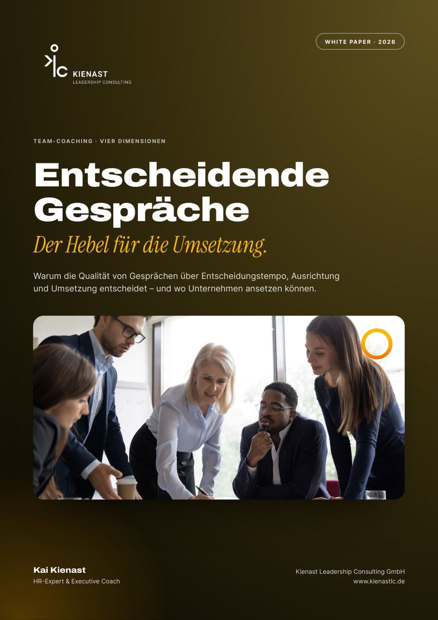 Titelseite des White Papers Entscheidende Gespräche