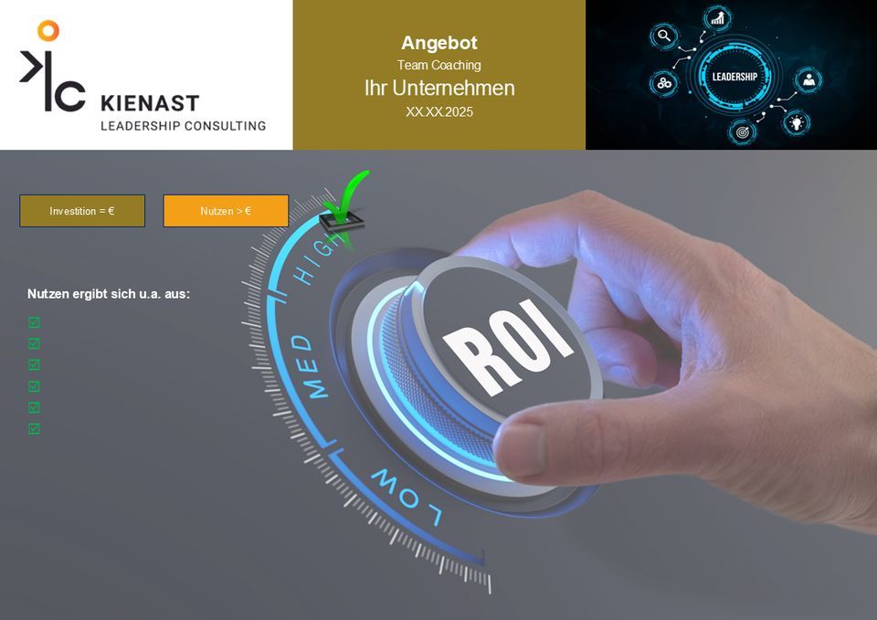 Kosten-Nutzen-Analyse – Ihr Return on Investment