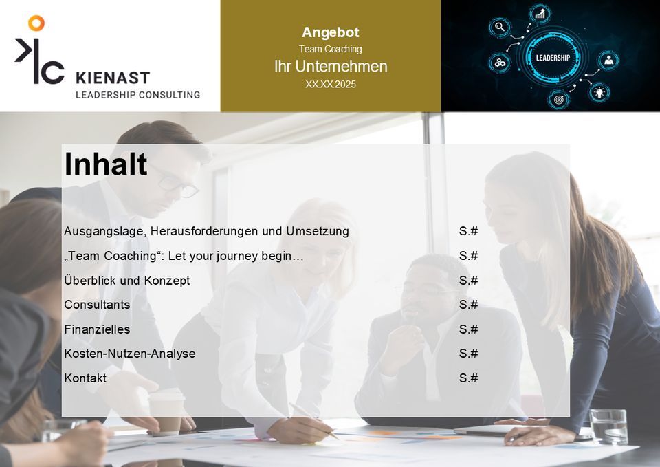 Inhaltsübersicht des Angebots