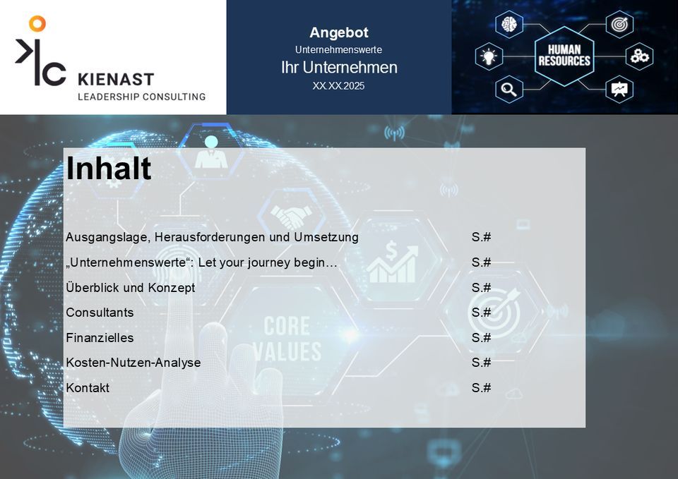 Inhaltsübersicht des Angebots